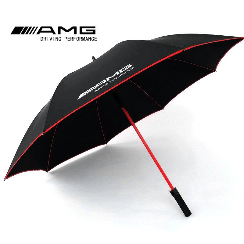 奔馳賓士AMG雨傘德國原裝超大防曬晴雨傘原廠高檔個性改裝紅骨風暴傘