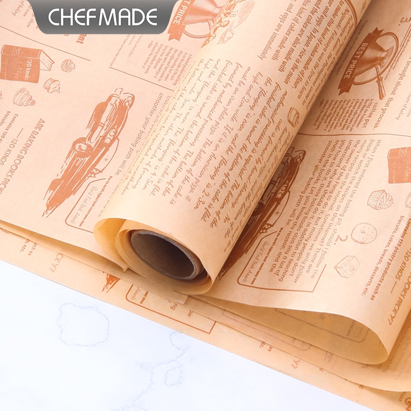 【現貨】學廚Chefmade－5公尺吸油紙 三明治包裝紙 氣炸鍋紙 烤箱紙 烘焙紙 防油紙 炸物吸油紙 食品包裝紙