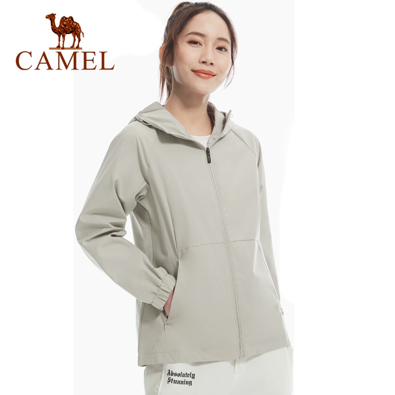 Camel 女式防風防雨休閒運動夾克