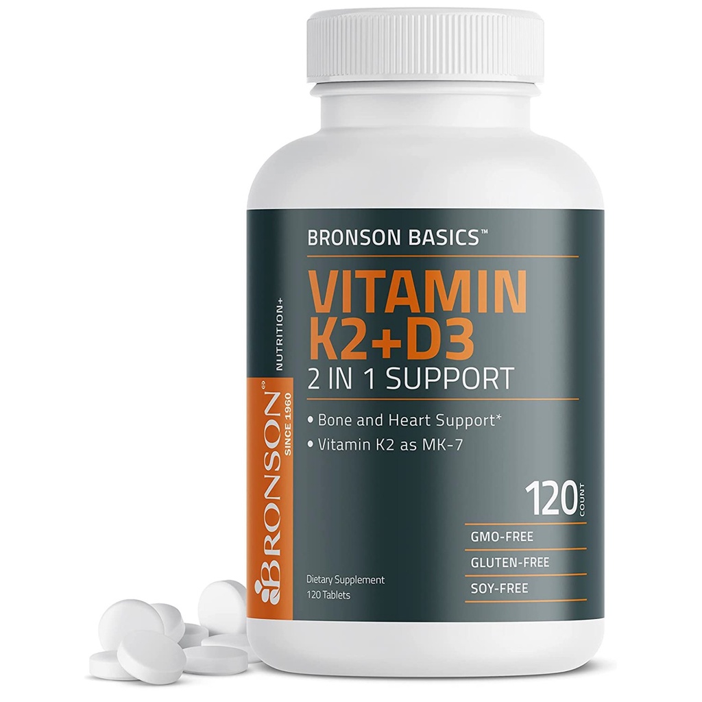 (美國代購/可分24期) Vitamin K2 D3 (MK7)｜120粒