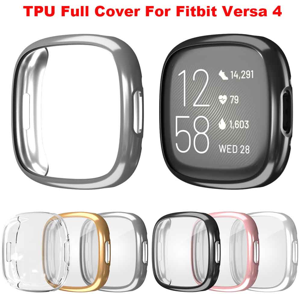 Fitbit Versa 4 手錶蓋 TPU 全保護殼外殼智能手錶配件的保護套