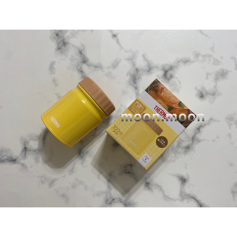 THERMOS 膳魔師 燜燒罐 JBT-301-Y 不銹鋼真空 保溫食物罐 上蓋可拆解 300cc 亮黃色