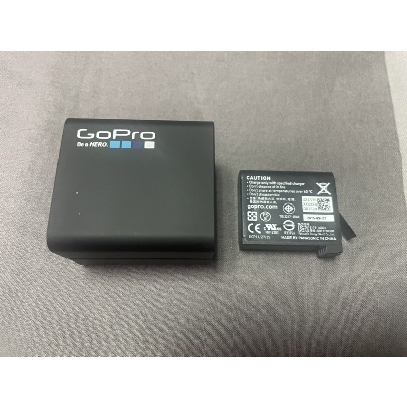 Gopro hero 4 原廠 雙充電座 含電池