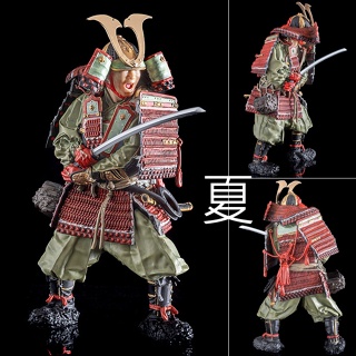 《夏本舖》日版 PLAMAX 鎌倉時代的盔甲武士 武士刀 日本刀 鎧甲 戰鬥 頭盔 組裝 模型 Max Factory