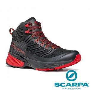 【Scarpa】RUSH MID 男 中筒GTX多功能健行鞋『黑/紅』63130-200 機能鞋.休閒鞋.登山