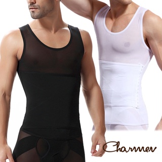 【Charmen】高機能三段調整型背心 | 男性塑身衣 收腹挺背 男內著 (台灣24h出貨)