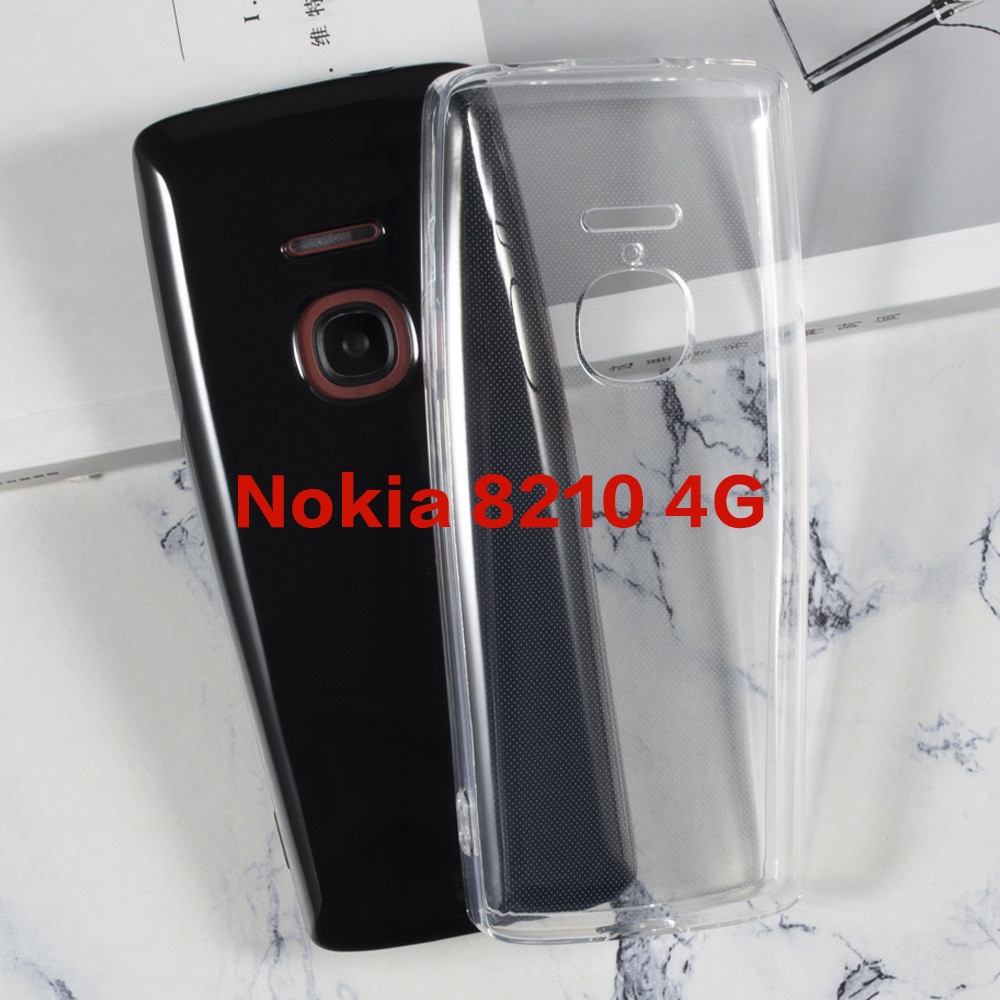 NOKIA 諾基亞 8210 4G 手機殼黑色透明軟 TPU 矽膠全保護套