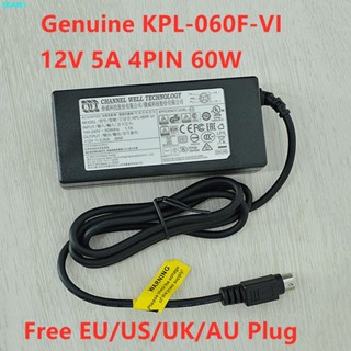 原裝 CWT KPL-060F KPL-060F-VI 12V 5A 4PIN 60W 電源 AC 適配器適用於海康威視