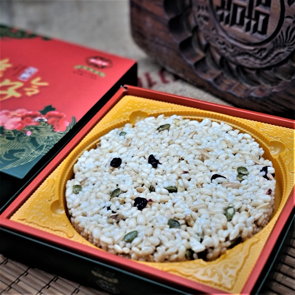 新復珍｜古早味奶油米香大餅-奶素 堅果 海藻糖添加 傳統  婚禮 六禮