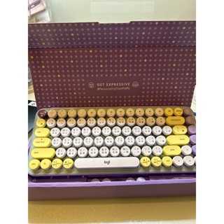 Logitech 羅技 POP KEYS 無線鍵盤 夢幻紫 茶軸 機械鍵盤