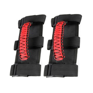 WRANGLER JEEP [FSY] 汽車防滾桿 Paracord 抓把手手柄, 帶 3 條替換的吉普牧馬人 2 件裝