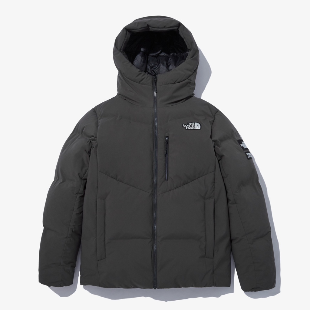 【吉米.tw】韓國代購 THE NORTH FACE 男 ASPEN TECH 連帽 羽絨外套 炭灰黑 OCT