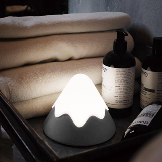 ❢北歐風❢ 家居選物 MUID 雪山造型夜燈 創意臥室床頭聲控LED 可USB充電 氛圍燈 護眼小夜燈