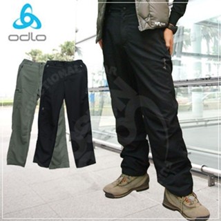 【ODLO】男 防潑水保暖休閒長褲.刷毛保暖褲.登山健行 排汗褲 黑、橄綠 521932