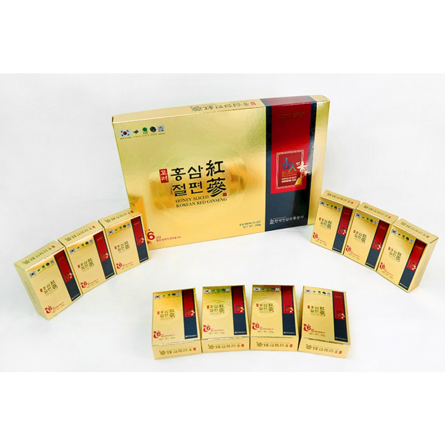 韓國 高麗紅蔘蜂蜜切片紅蔘 10包 200g