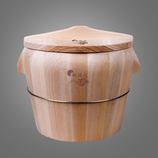 【新品 限時折扣】蒸飯 木桶 家用 小號 家用 純手工 傳統 商用 甄子 木蒸飯桶 壽司桶