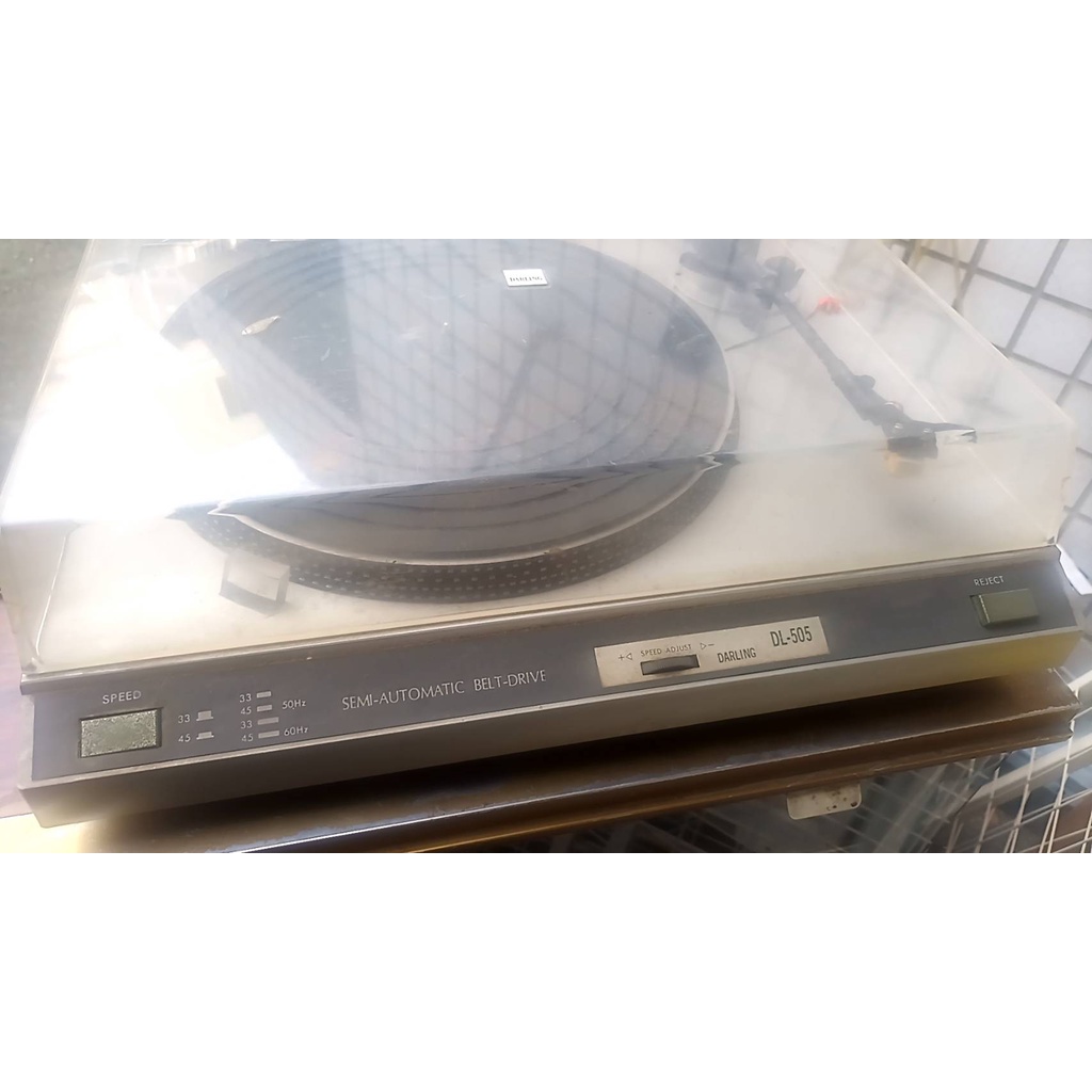 【DARLING DL505 半自動黑膠唱盤機 】二手黑膠唱片機 出清 不會測試 建議擺飾用