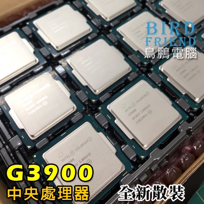 【鳥鵬電腦】Intel Celeron G3900 G4900 CPU 處理器 雙核 1151腳位 全新散裝 全新品