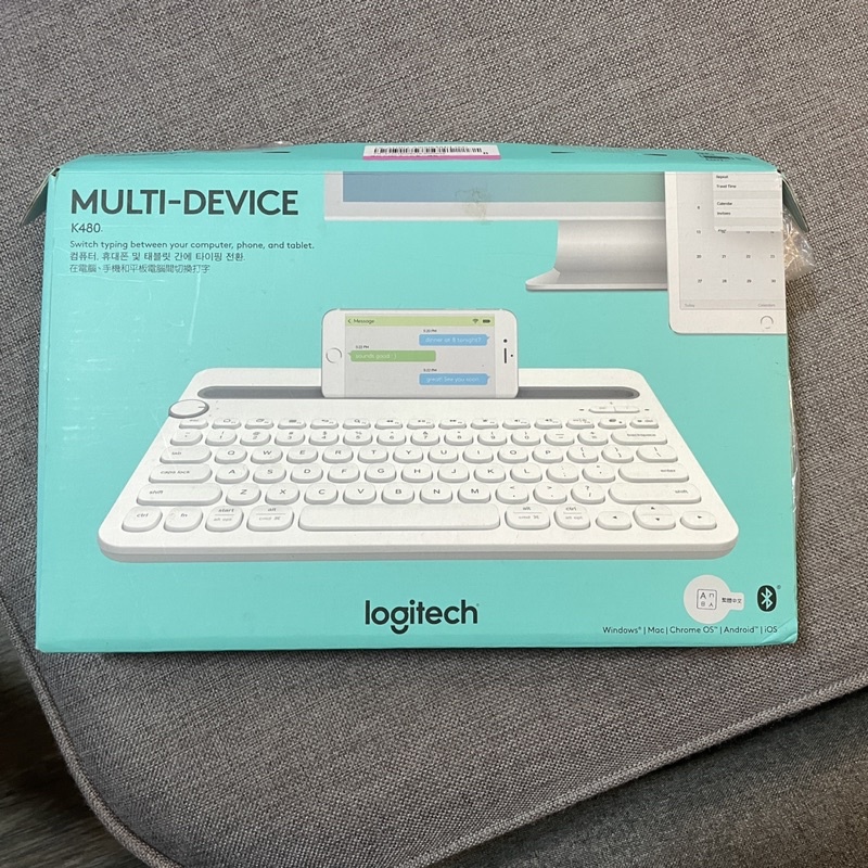［二手］羅技 Logitech k480 多功能藍牙鍵盤 白色