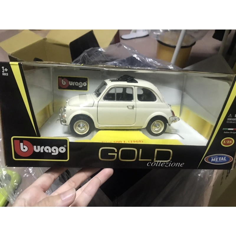 Fiat 500 L 1968仿真合金汽車模型收藏（1:18）