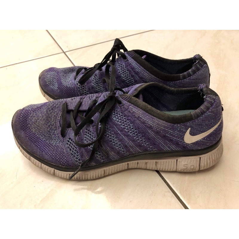 Nike Free Flyknit NSW 紫色 雪花 針織 飛梭 Free底 輕量 慢跑鞋 日本公司貨 US8
