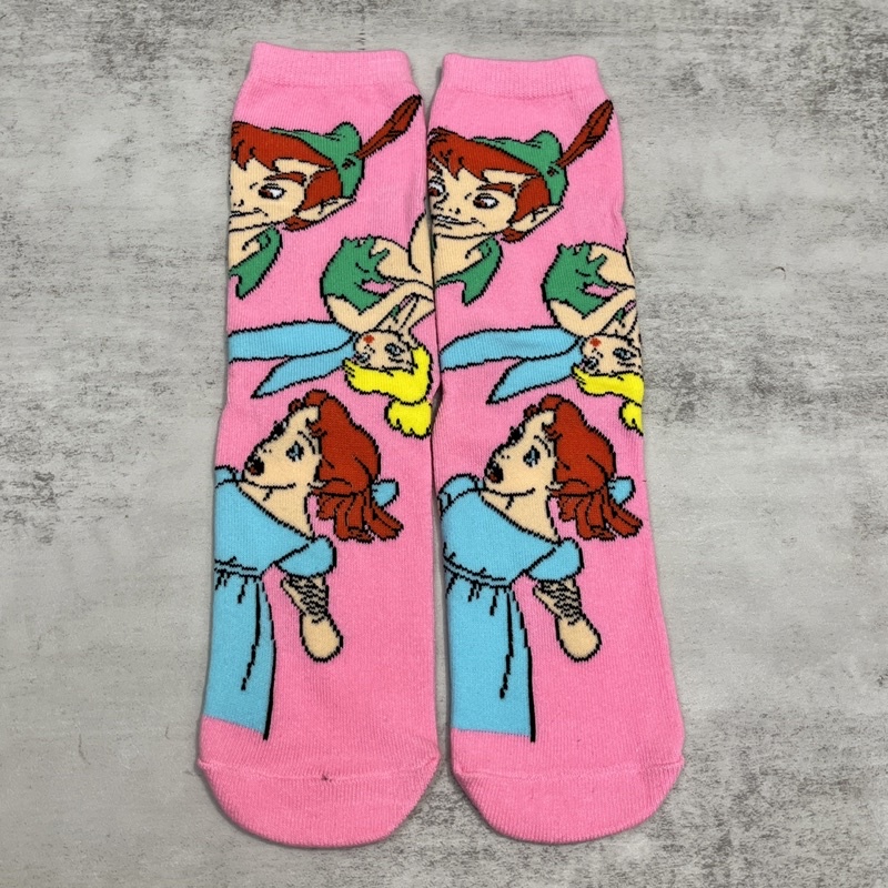『老番顛』現貨 小飛俠 卡 小叮噹 彼得潘 小飛俠彼得潘 襪子 長襪 中筒襪 滑板襪 卡通襪