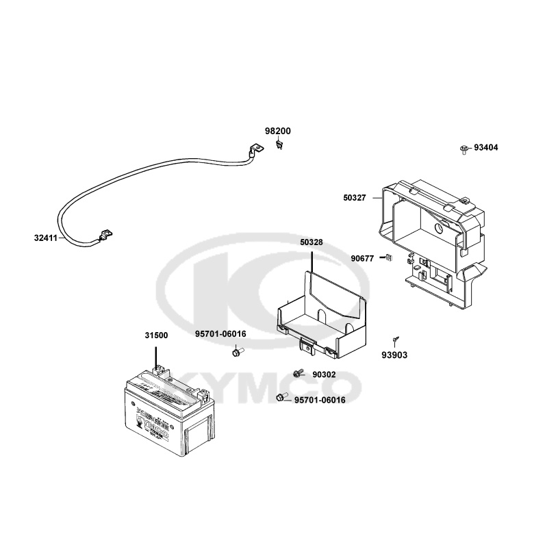 {勘}光陽原廠 NEW VJR 125 電瓶座 電瓶盒 電瓶底座 電瓶導線