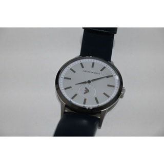 EMPORIO ARMANI 手錶 43mm 灰白紳士時尚精品錶 皮錶帶 男錶女錶 AR11119