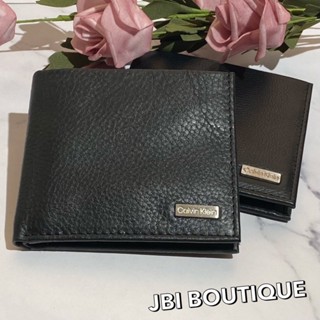 JBI BOUTIQUE✔️Calvin Klein CK 黑色/咖啡色 貼牌小Logo 真皮零錢袋 短夾禮盒