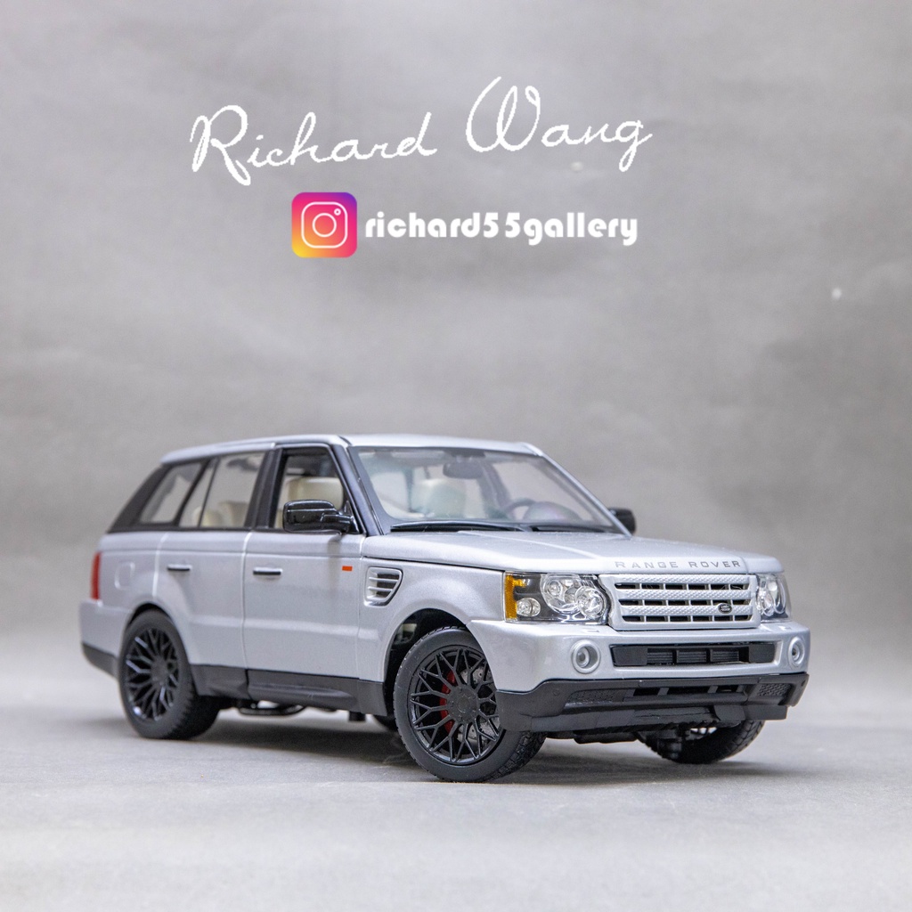 [重度改裝+超稀有銀色]1/18 Maisto Range Rover Sport 美馳圖 馬石頭 荒野路華 模型車