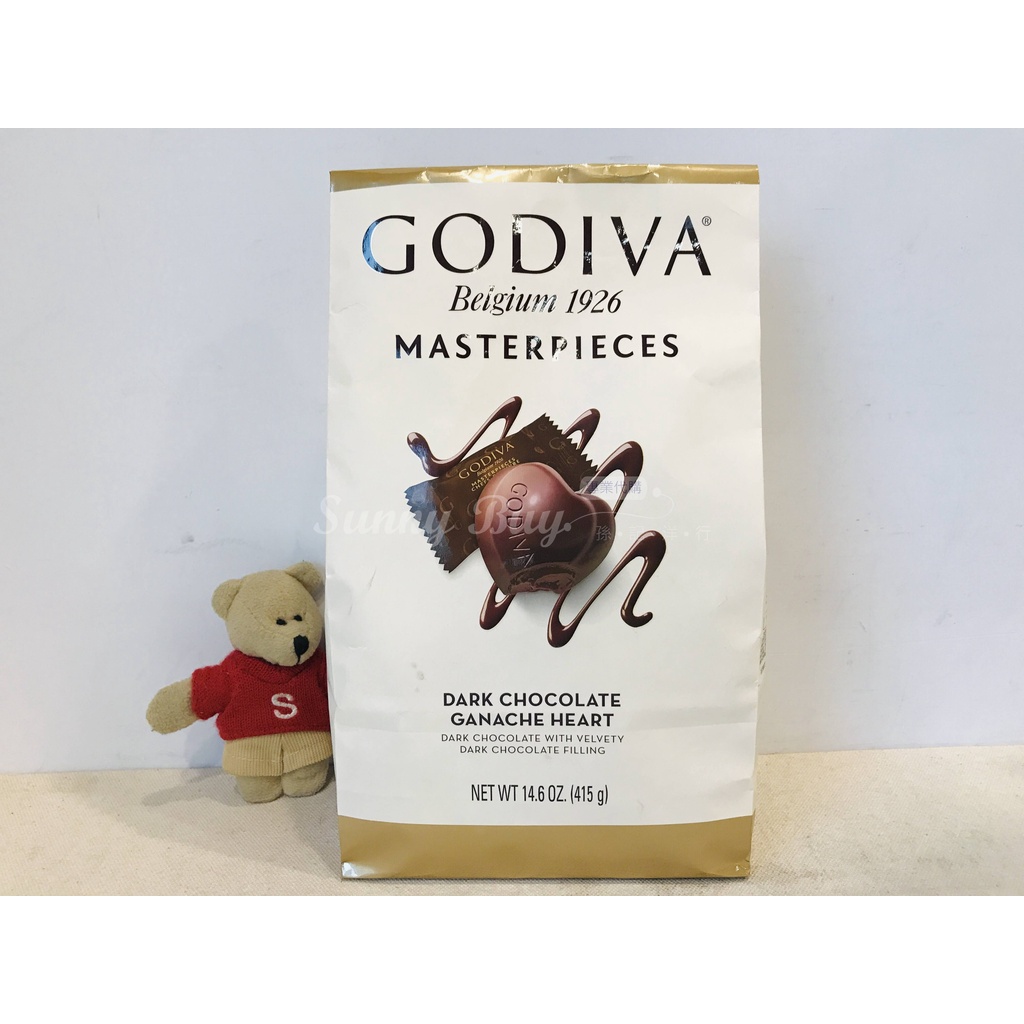 【Sunny Buy】◎現貨◎ Godiva Masterpieces 愛心黑巧克力夾心 黑巧克力 415g