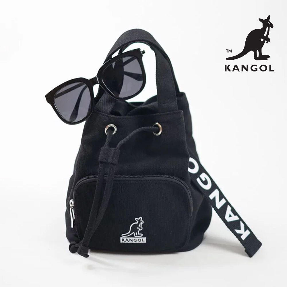 KANGOL袋鼠-約克夏帆布水桶包 單肩包 側背包 鞋背包 小包 隨身包 ChooShop