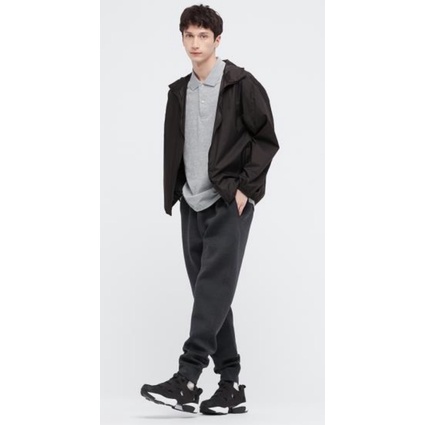 UNIQLO 男裝 可攜式抗UV連帽外套 黑 深藍 size:M