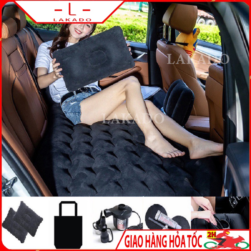 高端汽車蒸汽床墊、智能汽車坐墊床 - 免費一套 2 個高端枕頭、電動泵、多功能軟管