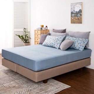 臺灣製純棉床包-單人-花西雅