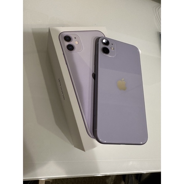 iPhone 11 128G 紫色 女用極新二手 送手機殼