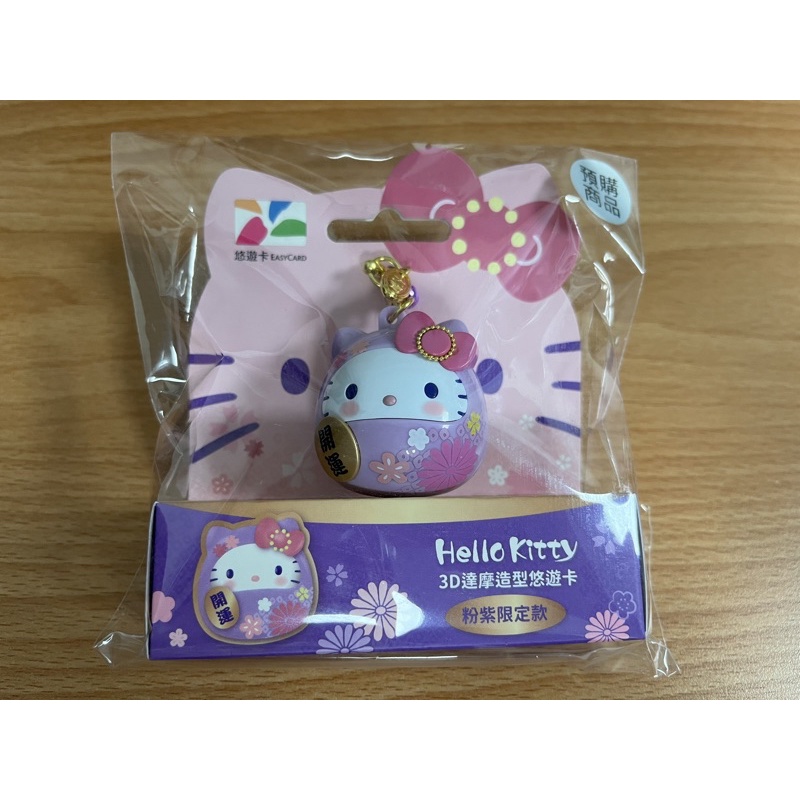 全新 蝦皮最便宜 Hello Kitty 紫達摩悠遊卡