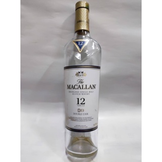 麥卡倫12年 格蘭傑x 英國威士忌 Glenlivet/空酒瓶/玻璃瓶/酒瓶/裝飾/花瓶/收藏/空酒盒