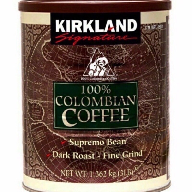 Kirkland Signature Colombian Suprem Ground Coffee 3LB 1.36kg