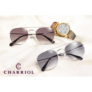 麗睛眼鏡【CHARRIOL 夏利豪】可刷卡分期-瑞士一線精品品牌 復古經典夏利豪飛行太陽眼鏡 L-6077 精品太陽眼墨