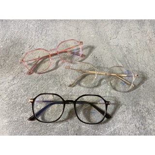 Lazy /輕量 文青 TR90防藍光 多邊幾何眼鏡
