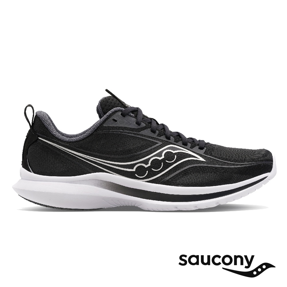 【SAUCONY】慢跑鞋/運動鞋/休閒鞋/男鞋 輕量競速 原廠貨 KINVARA 13-黑色/銀色