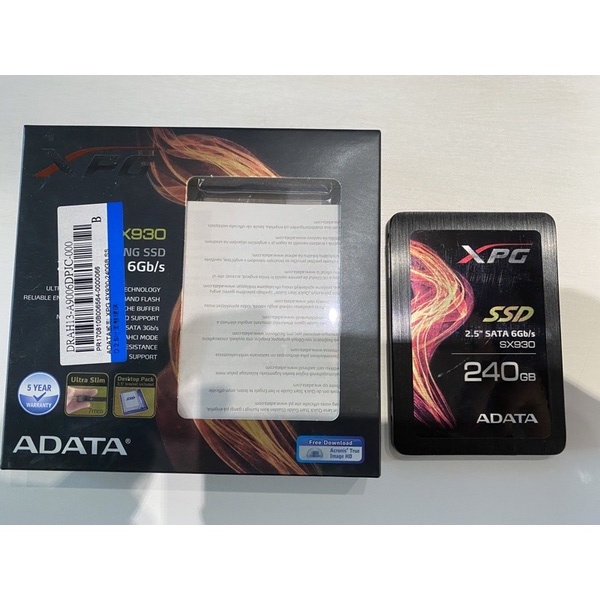 ADATA威剛 XPG SX930-240GB SSD 2.5吋固態硬碟-蝦皮含運配送