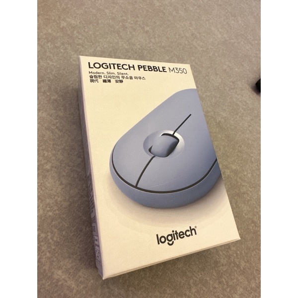 Logitech 羅技 M350 鵝卵石無線滑鼠 藍色