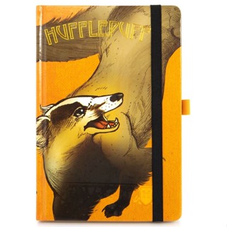 哈利波特 Harry Potter 赫夫帕夫學院高階A5筆記本/HUFFLEPUFF