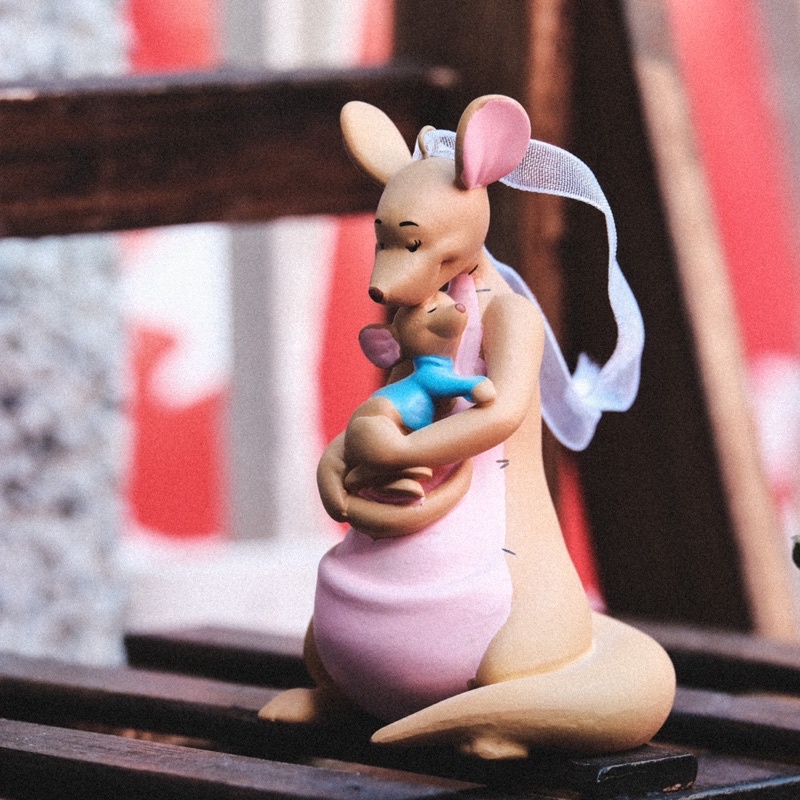 Myu - 迪士尼 小熊維尼 袋鼠 小荳 吊飾 公仔 擺飾 收藏