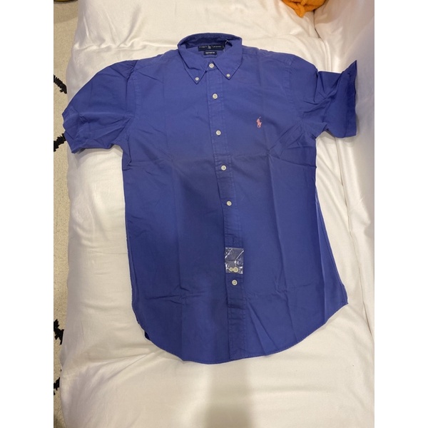 Ralph Lauren 短袖湖水藍襯衫（全新）