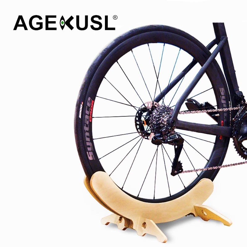 AGEKUSL 自行車停車架展示架 PMMA 木製架公路山地自行車山地車小布大行折疊自行車停架