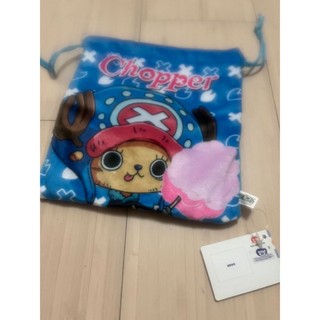 [正版]海賊王 束口袋 航海王 萬用袋 one piece 藍色 代理版 喬巴 收納袋 袋子 chopper