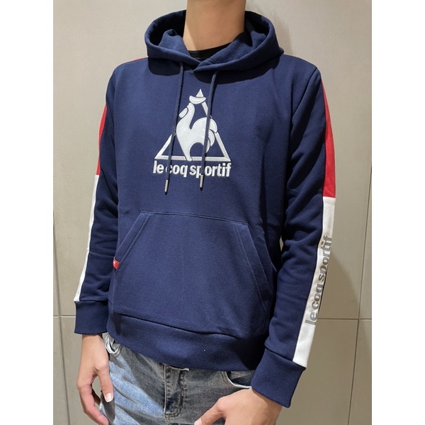 LUN歐美精品▪️Le Coq Sportif 公雞胸前刺繡公雞 藍/白/灰 帽T